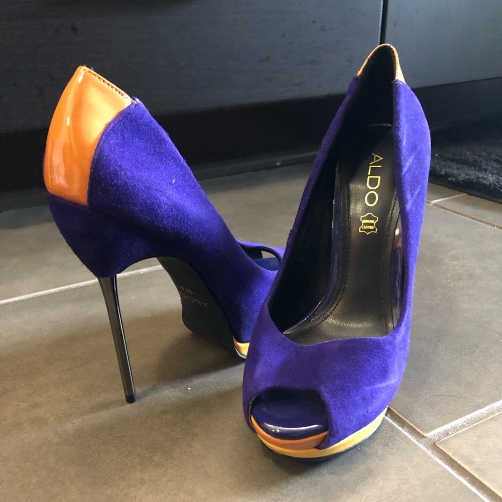 Color block heels